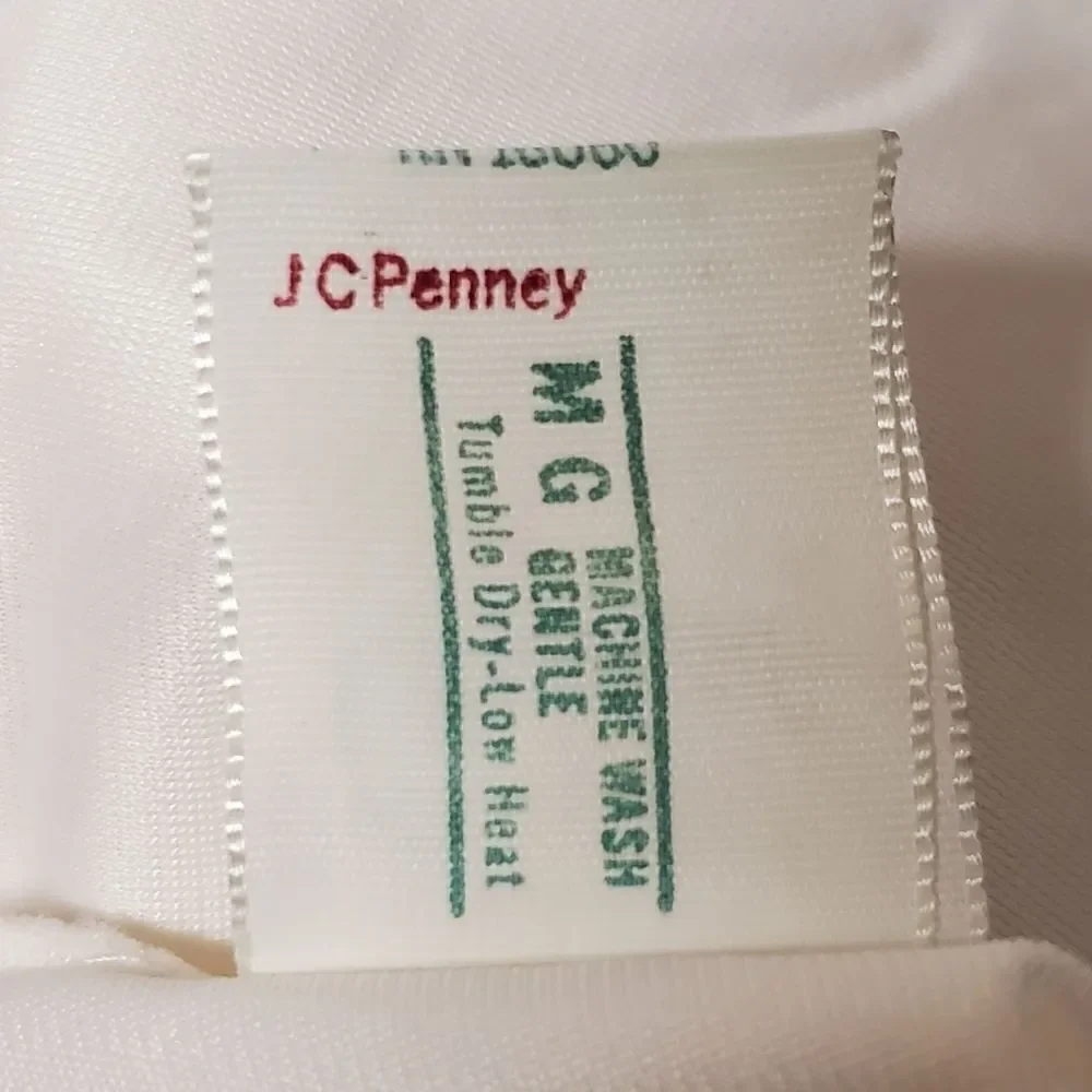 Vintage 60s Gaymode JC Penny's Nylon Slip Dress Nightgown White Lace Lingerie Sm - Picture 6 of 8